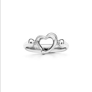 Tiffany Open heart ring. Perfect condition